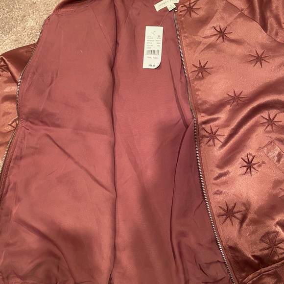 Wine Bomber Jacket - Picture 5 of 6